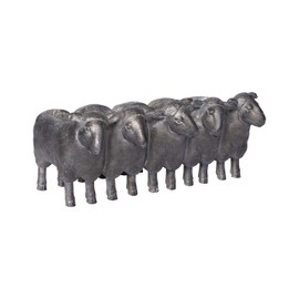 Creative Co-Op Resin Sheep Planter with Distressed Iron Finish