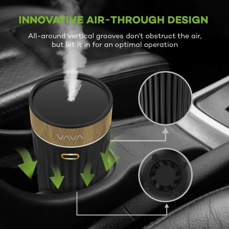 VAVA Car Essential Oil Diffuser 60ml Portable USB Aroma Diffuser
