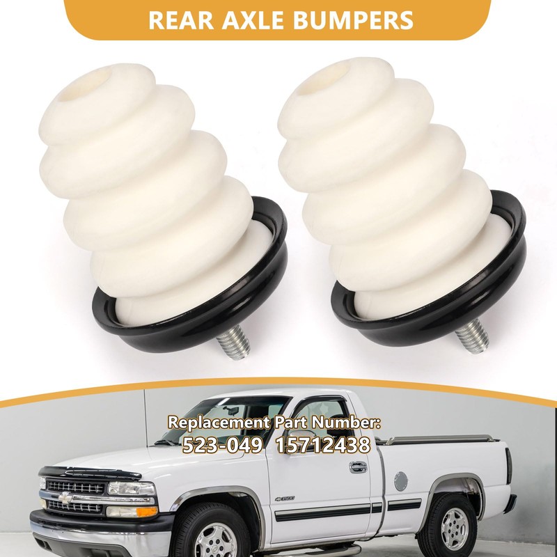 Atesilor Rear Axle Bumper Compatible with Chevy Silverado 1500 1999-2007,