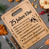 Joyvado Silver Wedding Anniversary Gifts, Bamboo Chopping Board to Celebrate