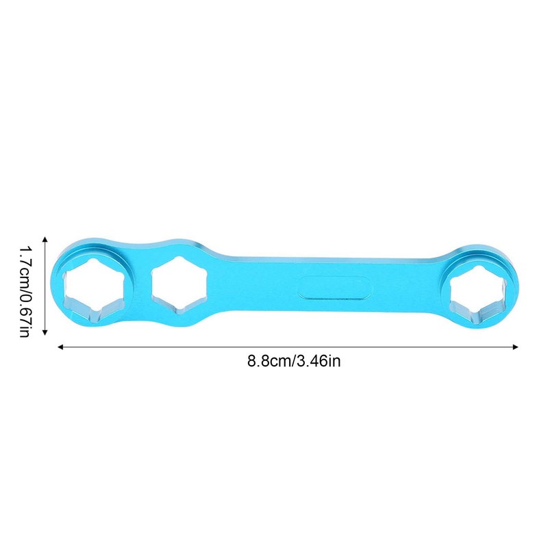 DIY Casting Fishing Reel Wrench Blue Aluminium Alloy Spanner Repairing