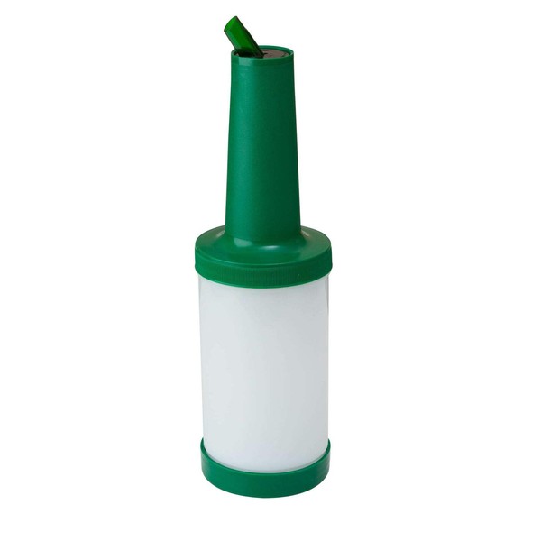 We Can Source It Ltd - Save and Pour Bottle with Spout & Lid Store and Pour Juice Server, 1 Ltr Storage Keep and Pour Storage Bottle - Green