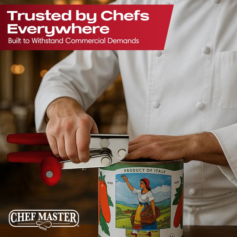 Chef Master Commercial Can Opener Heavy Duty - Manual Hand