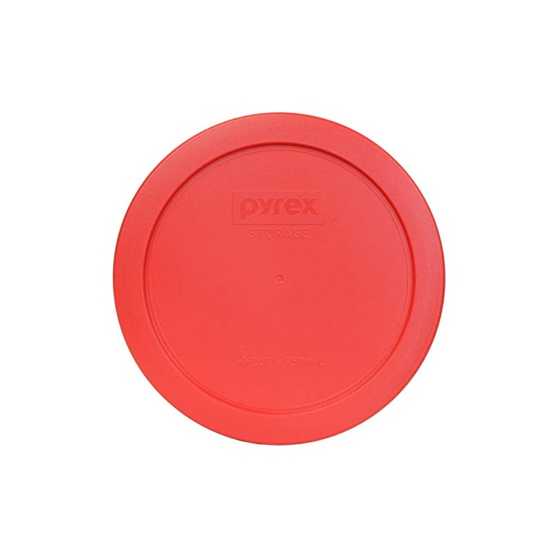 Pyrex 7201-PC Red Round 4 Cup Plastic Food Storage Lid,