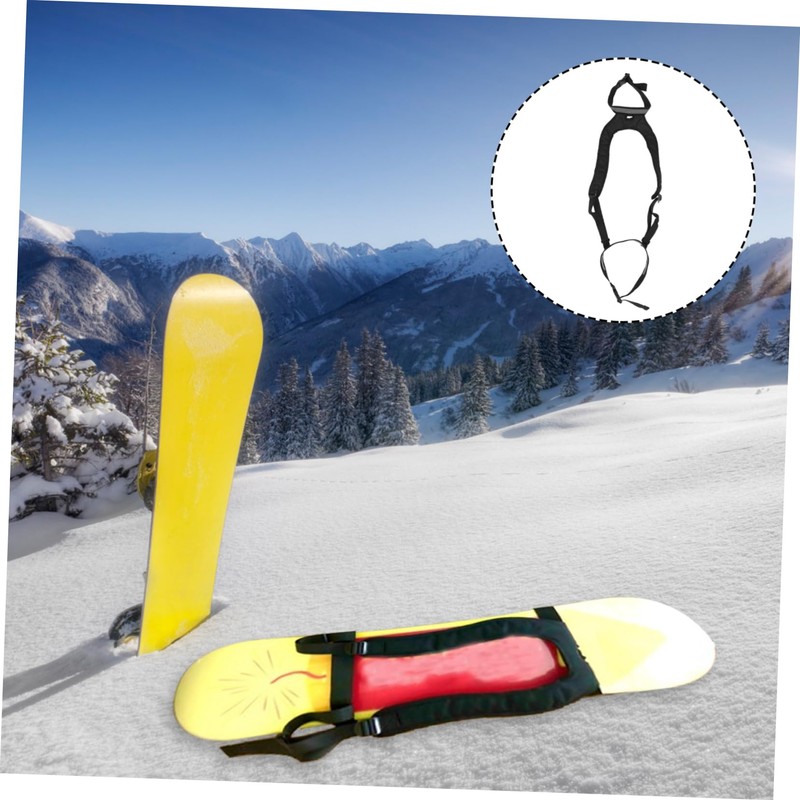 Mipcase Snowboard Straps Comfortable Snowboard Belt Wide Shoulder for Pain-