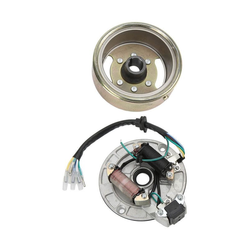 Demeras Magneto Stator Flywheel Rotor Set, Sturdy Aluminum Good Performance
