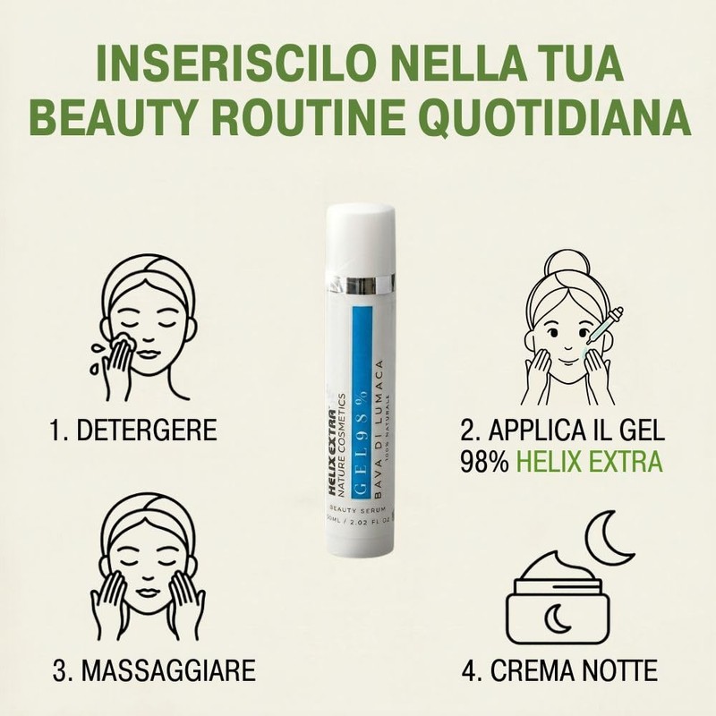 Helix Extra Pure 98% Anti-Wrinkle Effect Gel 100% Made in