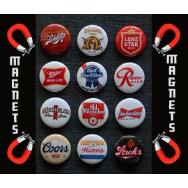 Beer Classics - 1 1/2" Magnet Set (Set of 12)