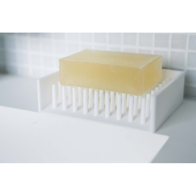 Yamazaki Industries 2991 Dish Drainer Soap Tray, Mist White