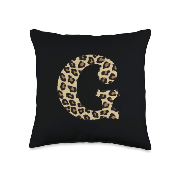 SqueakyRicardo Animal Print Leopard Cheetah Print Letter G Initial Rustic