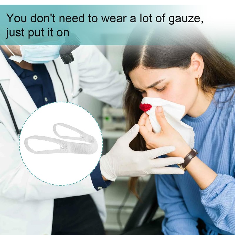 20 Pcs Elastic Nose Bandage, External Nasal Bandage Dressing Holder