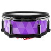 Skin Wrap Compatible with Roland PD-108 Drum Triangle Mosaic Purple