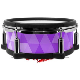 Skin Wrap Compatible with Roland PD-108 Drum Triangle Mosaic Purple (Drum NOT Included)