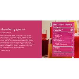 Hiyo Strawberry Guava Carbonated Water Non-alcoholic, 8 Cans