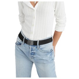 XZQTIVE No Show Women Invisible Elastic Belts Stretch Web Strap Belt for Jeans Pants Dresses with Flat Buckle