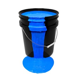 milo UV Neon Blue Washable Party Paint | 5 Gallon Bucket | Bulk Fluorescent Party Paint for Rave, Events, Concerts | Glows UV in Black Light | Made in USA | Safe for Skin, Washable, and Non Toxic