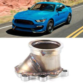 5 Bolt 2.5in Turbo Down Pipe, Turbo Downpipe Flange Durable Stainless Steel Fit for GT25 GT28 T25 T28 Turbine Housings
