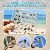 Acrylic Magnetic Seashell Display Box, Clear Acrylic 36 Grids Storage