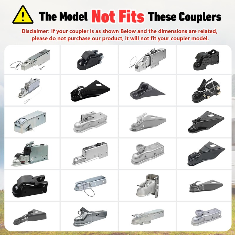 2025 Upgraded Trailer Hitch Locks Fits 2 5/16 Inch Coupler,