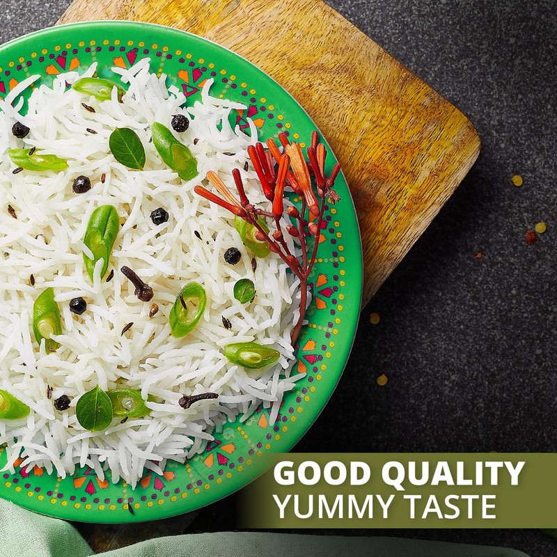 Himalayan Chef Basmati Rice,Extra Long Grain Rice Fluffy Quick Cooking