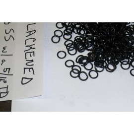 ogre rings 1/2 Pound of 16g Blackened Stainless Steel jump rings w/ a 5/16" ID, Made in USA