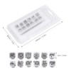 Cikonielf 12 Piece Leather Stamp, Leather Embossing Stamp Set, Leather