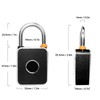 Fingerprint Padlock Waterproof Rust Resistant Rechargeable LED Indicator Smart Fingerprint
