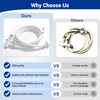 6FT Countertop dishwasher inlet and drain hose kit, compatible with