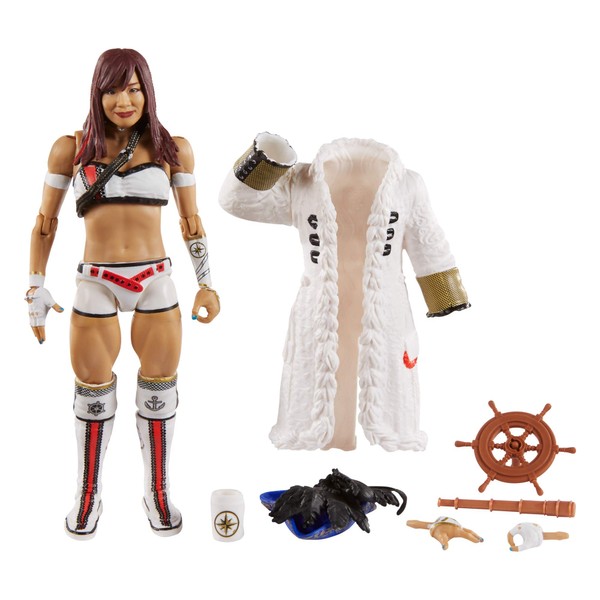 WWE Kairi Sane Elite Series #73 Deluxe Action Figure with Realistic Facial Detailing, Iconic Ring Gear & Accessories