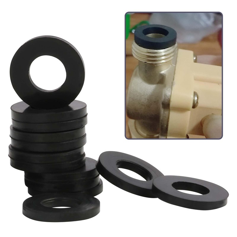 Pack of 50 Washers M6, Plastic Washers, Flat U Washers