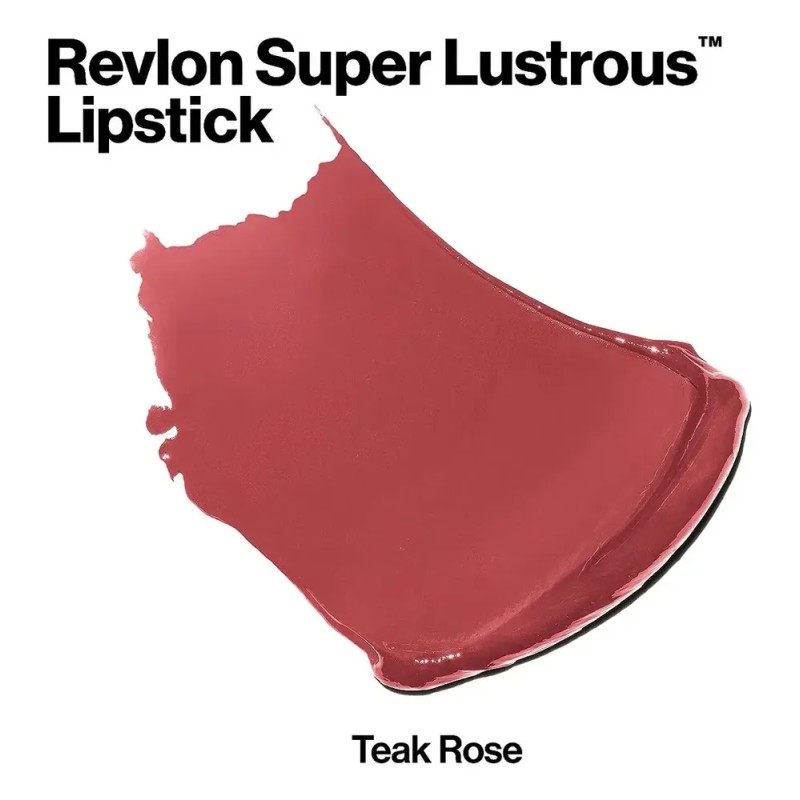 Lápiz Labial Revlon Super Lustrous Lipstick Tono Teak Rose