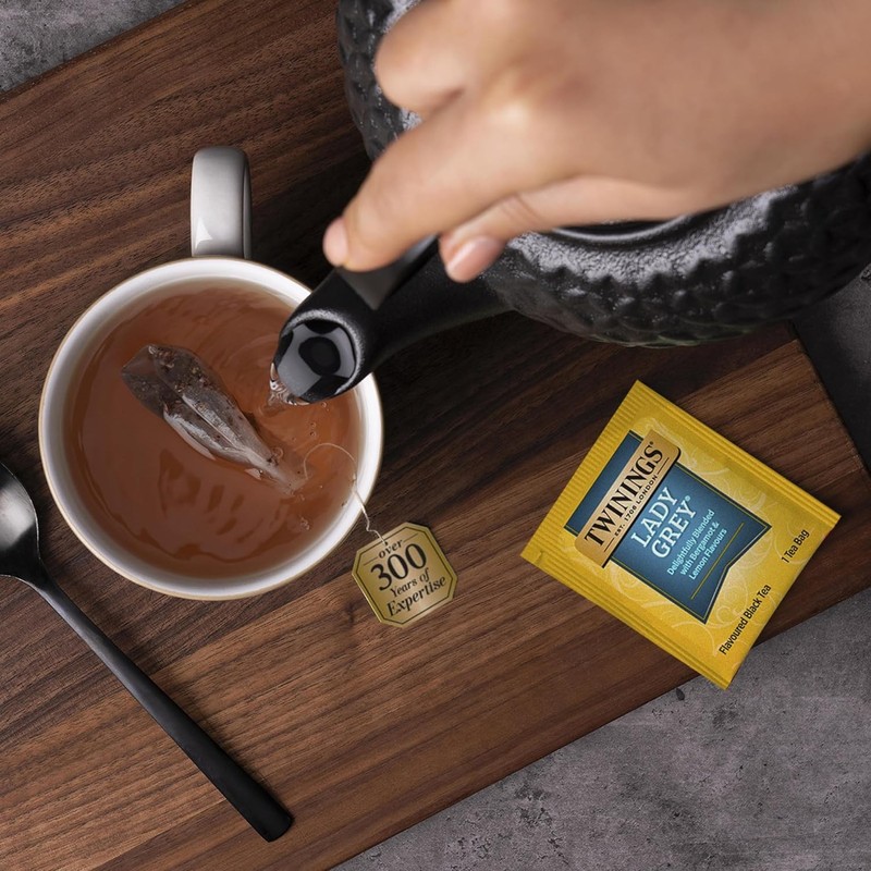 Twinings Lady Grey Black Tea Individually Wrapped Bags, 100 Count
