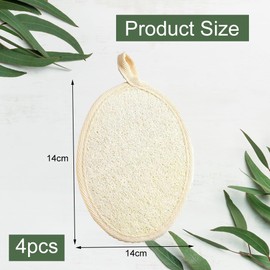 Loofah Sponge, Natural Shower Sponge, Reusable Loofah Sponge, Exfoliating Sponge, Deep Cleansing of the Skin Body for Bathing, Loofah Shower Sponge, Natural Body Exfoliating