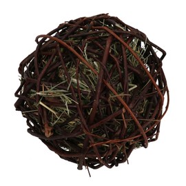 AB Tools 6PK Large Small Animal Guinea Edible Gnaw Weave Ball Boredom Breaker Toy