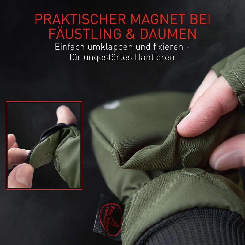 The Heat Company Heat 2 Softshell Fingerless Touchscreen Glove and