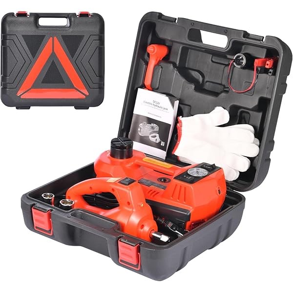 Electric Car Jack Kit, 5 Ton Hydraulic Car Jack with
