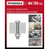 700 Pcs M4 Screws Set, Bolts and Nuts, Assorted Nuts