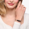 THOMAS SABO 2 Karma Secret Bracelet with Black Obsidian Beads