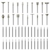 Stone Carving Set Diamond Burr Bits Compatible with Dremel, 50PCS
