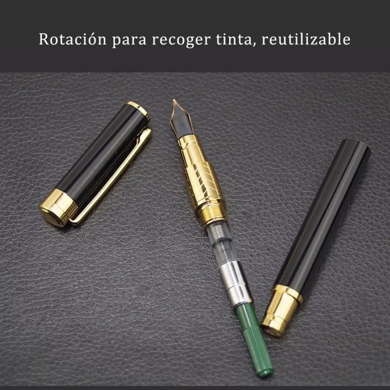 Francisco® Pluma Estilográfica Comercial De Metal De Acero Inoxidable