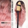 AISI HAIR Ombre Pink Wig for Women, Long Wavy Lace