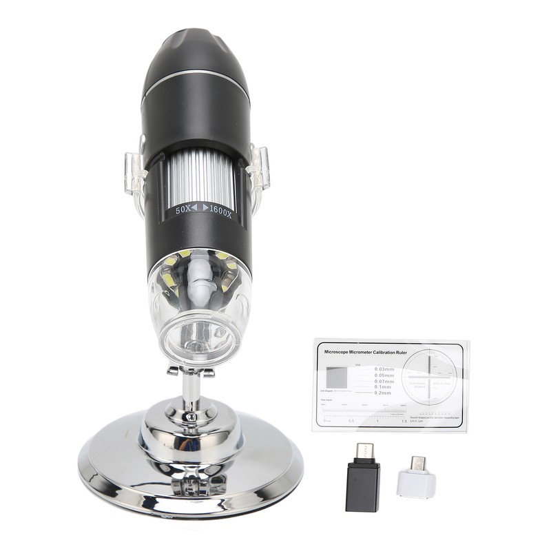 3 in 1 USB Digital Microscope 50X‑1600X Portable Handheld 8