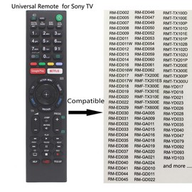Replacement Remote Control for Sony 4K Smart LED HDTV Bravia TV XBR-75X850E XBR-75X850E XBR65X850E XBR75X850E XBR55X806E XBR55A1E XBR65A1E XBR43X800E XBR49X800E XBR43X830C XBR-49X800C