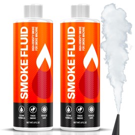 [2 Pack] Smoke Fluid Solution for Automotive Leak Detection – Clean & High-Density Smoke Fluid Works w/All Diagnostic Smoke Machine- for EVAP, Vacuum, Exhaust, Turbo, Super Chargers - 8 Fl Oz