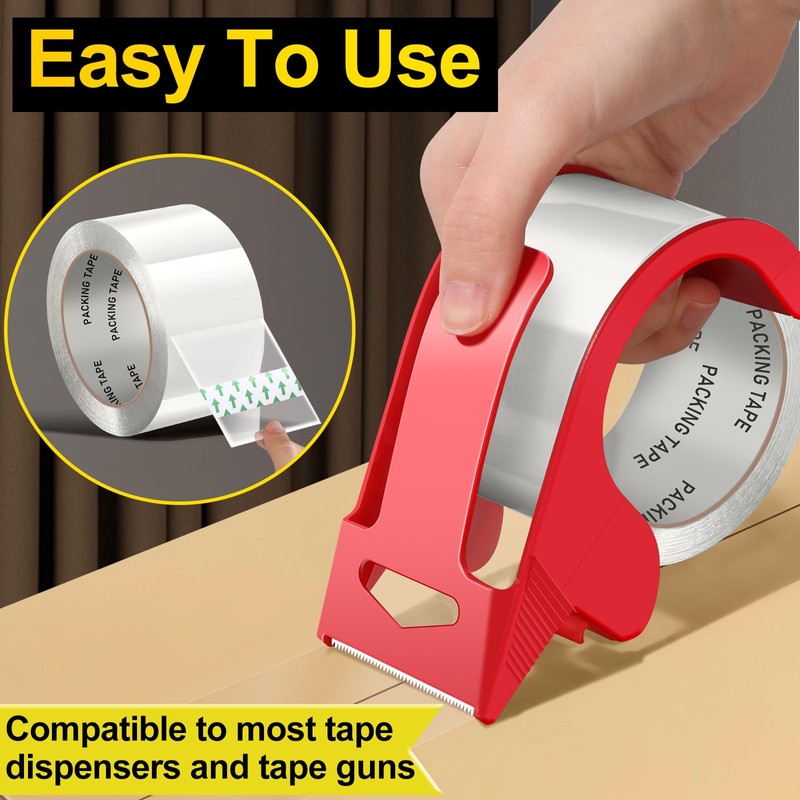 PACKKA PACKKA Clear Packing Tape, 12 Rolls Heavy Duty Shipping