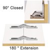 Hinges 90 Degree Cabinet Folding Hinge Pack of 4 Hidden