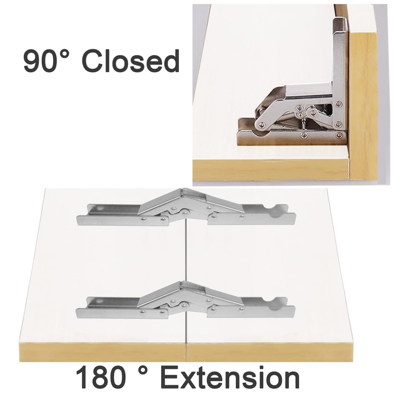 Hinges 90 Degree Cabinet Folding Hinge Pack of 4 Hidden