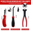 WILLBOND 3 Pcs Upholstery Staple Remover Tools Set Including End