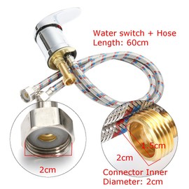 Reemplazo de manguera para champú de salón de belleza, lavabo caliente y frío, 127 cm