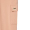 Lacoste Men's Regular Fit Non-Brushed Fleece Cargo Sweatpants, Latte, Medium